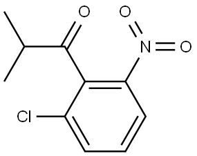 1-(2-Chloro-6-nitrophenyl)-2-methyl-1-propanone Struktur