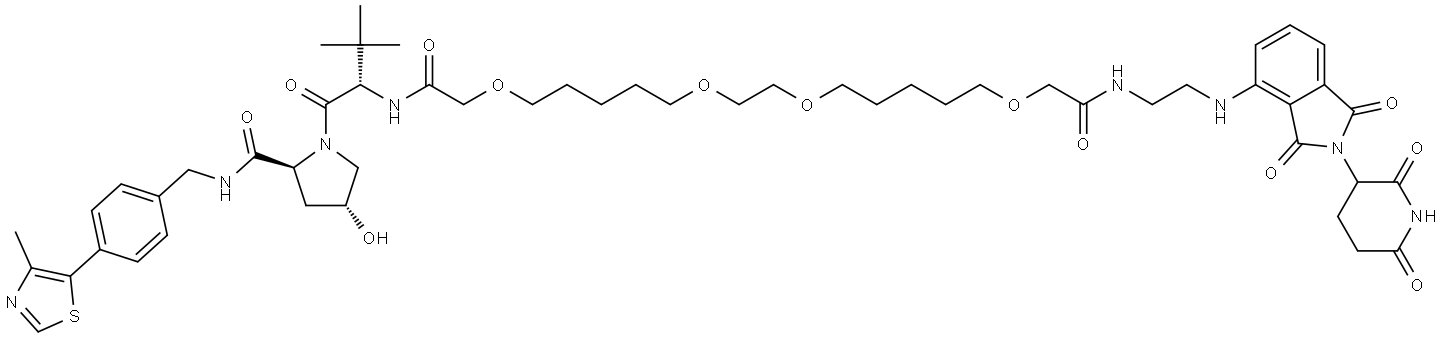 PROTAC CRBN Degrader-1 Struktur