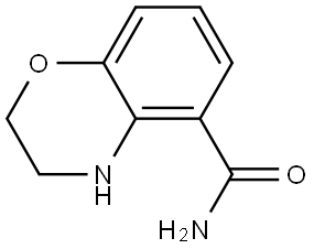 3,4-Dihydro-2H-1,4-benzoxazine-5-carboxamide Struktur