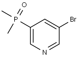 Pyridine, 3-bromo-5-(dimethylphosphinyl)- Struktur