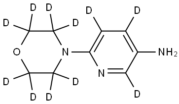 6-(morpholino-d8)pyridin-2,4,5-d3-3-amine Struktur