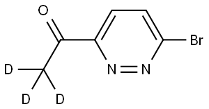 1-(6-bromopyridazin-3-yl)ethan-1-one-2,2,2-d3 Struktur