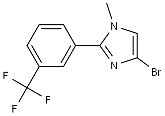 4-bromo-1-methyl-2-(3-(trifluoromethyl)phenyl)-1H-imidazole Struktur