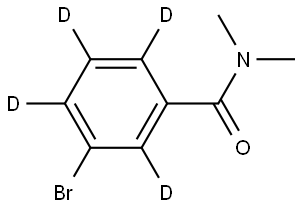 3-bromo-N,N-dimethylbenzamide-2,4,5,6-d4 Struktur