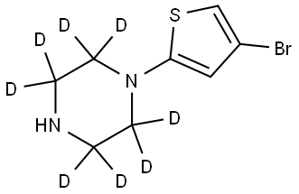 1-(4-bromothiophen-2-yl)piperazine-2,2,3,3,5,5,6,6-d8 Structure