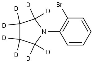 1-(2-bromophenyl)pyrrolidine-2,2,3,3,4,4,5,5-d8 Struktur