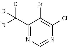 5-bromo-4-chloro-6-(methyl-d3)pyrimidine Structure