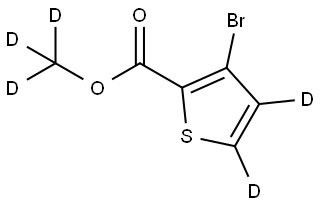 methyl-d3 3-bromothiophene-2-carboxylate-4,5-d2 Struktur