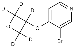 3-bromo-4-((oxetan-3-yl-d5)oxy)pyridine Struktur