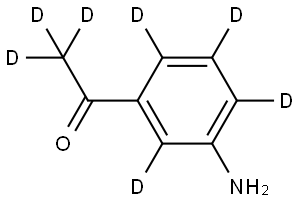 1-(3-aminophenyl-2,4,5,6-d4)ethan-1-one-2,2,2-d3 Struktur