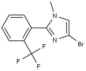 4-bromo-1-methyl-2-(2-(trifluoromethyl)phenyl)-1H-imidazole Struktur