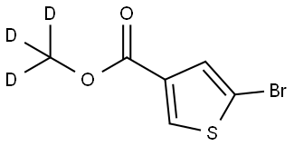 methyl-d3 5-bromothiophene-3-carboxylate Struktur