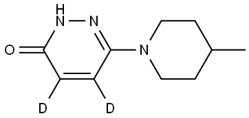 6-(4-methylpiperidin-1-yl)pyridazin-4,5-d2-3-ol Struktur