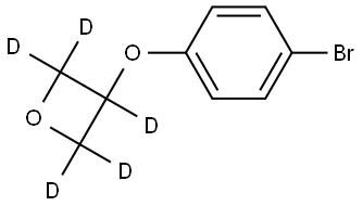 3-(4-bromophenoxy)oxetane-2,2,3,4,4-d5 Struktur