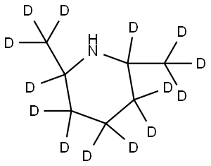 2,6-bis(methyl-d3)piperidine-2,3,3,4,4,5,5,6-d8 Struktur