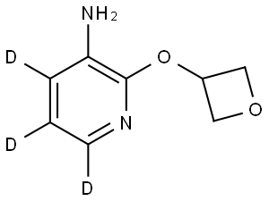 2-(oxetan-3-yloxy)pyridin-4,5,6-d3-3-amine Struktur