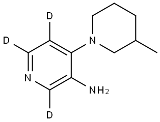 4-(3-methylpiperidin-1-yl)pyridin-2,5,6-d3-3-amine Struktur