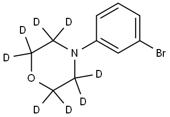 4-(3-bromophenyl)morpholine-2,2,3,3,5,5,6,6-d8 Struktur