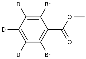 methyl 2,6-dibromobenzoate-3,4,5-d3 Struktur