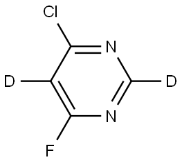 4-chloro-6-fluoropyrimidine-2,5-d2 Struktur