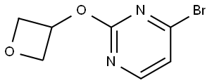 4-bromo-2-(oxetan-3-yloxy)pyrimidine Struktur