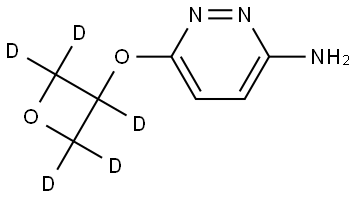 6-((oxetan-3-yl-d5)oxy)pyridazin-3-amine Struktur