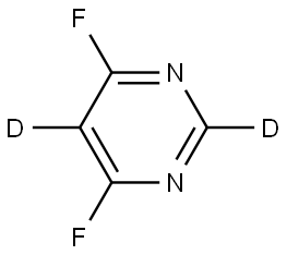 4,6-difluoropyrimidine-2,5-d2 Struktur