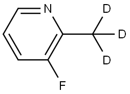 3-fluoro-2-(methyl-d3)pyridine Struktur