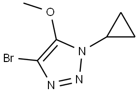 4-bromo-1-cyclopropyl-5-methoxy-1H-1,2,3-triazole Struktur