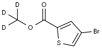 methyl-d3 4-bromothiophene-2-carboxylate Struktur