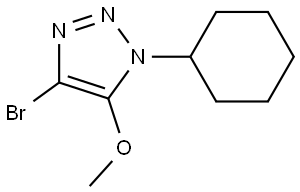 4-bromo-1-cyclohexyl-5-methoxy-1H-1,2,3-triazole Struktur