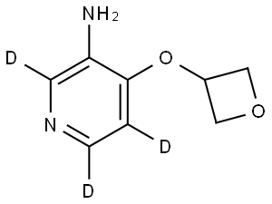 4-(oxetan-3-yloxy)pyridin-2,5,6-d3-3-amine Struktur