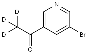 1-(5-bromopyridin-3-yl)ethan-1-one-2,2,2-d3 Struktur