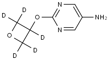 2-((oxetan-3-yl-d5)oxy)pyrimidin-5-amine Struktur