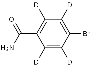 4-bromobenzamide-2,3,5,6-d4 Struktur