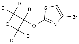 4-bromo-2-((oxetan-3-yl-d5)oxy)thiazole Struktur