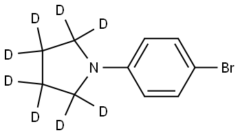 1-(4-bromophenyl)pyrrolidine-2,2,3,3,4,4,5,5-d8 Struktur