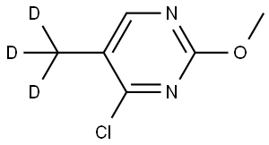 4-chloro-2-methoxy-5-(methyl-d3)pyrimidine Struktur