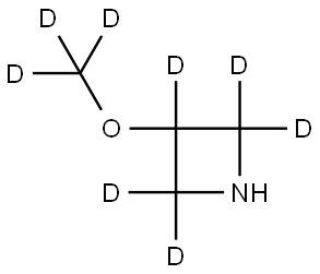 3-(methoxy-d3)azetidine-2,2,3,4,4-d5 Struktur