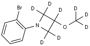 1-(2-bromophenyl)-3-(methoxy-d3)azetidine-2,2,3,4,4-d5 Struktur