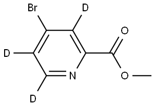 methyl 4-bromopicolinate-3,5,6-d3 Struktur