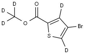 methyl-d3 4-bromothiophene-2-carboxylate-3,5-d2 Struktur