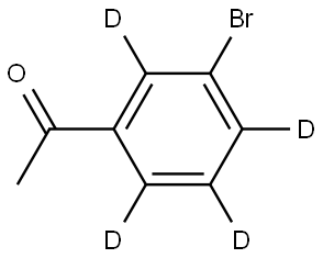 1-(3-bromophenyl-2,4,5,6-d4)ethan-1-one Struktur