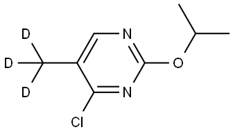 4-chloro-2-isopropoxy-5-(methyl-d3)pyrimidine Struktur