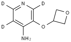 3-(oxetan-3-yloxy)pyridin-2,5,6-d3-4-amine Struktur