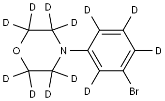 4-(3-bromophenyl-2,4,5,6-d4)morpholine-2,2,3,3,5,5,6,6-d8 Struktur