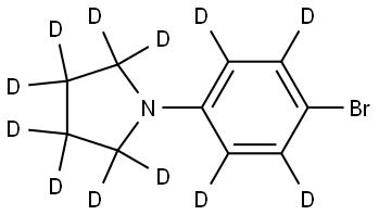 1-(4-bromophenyl-2,3,5,6-d4)pyrrolidine-2,2,3,3,4,4,5,5-d8 Structure