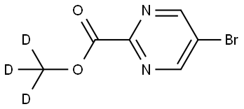 methyl-d3 5-bromopyrimidine-2-carboxylate Struktur