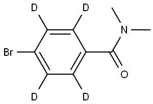 4-bromo-N,N-dimethylbenzamide-2,3,5,6-d4 Struktur