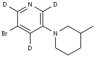 3-bromo-5-(3-methylpiperidin-1-yl)pyridine-2,4,6-d3 Struktur